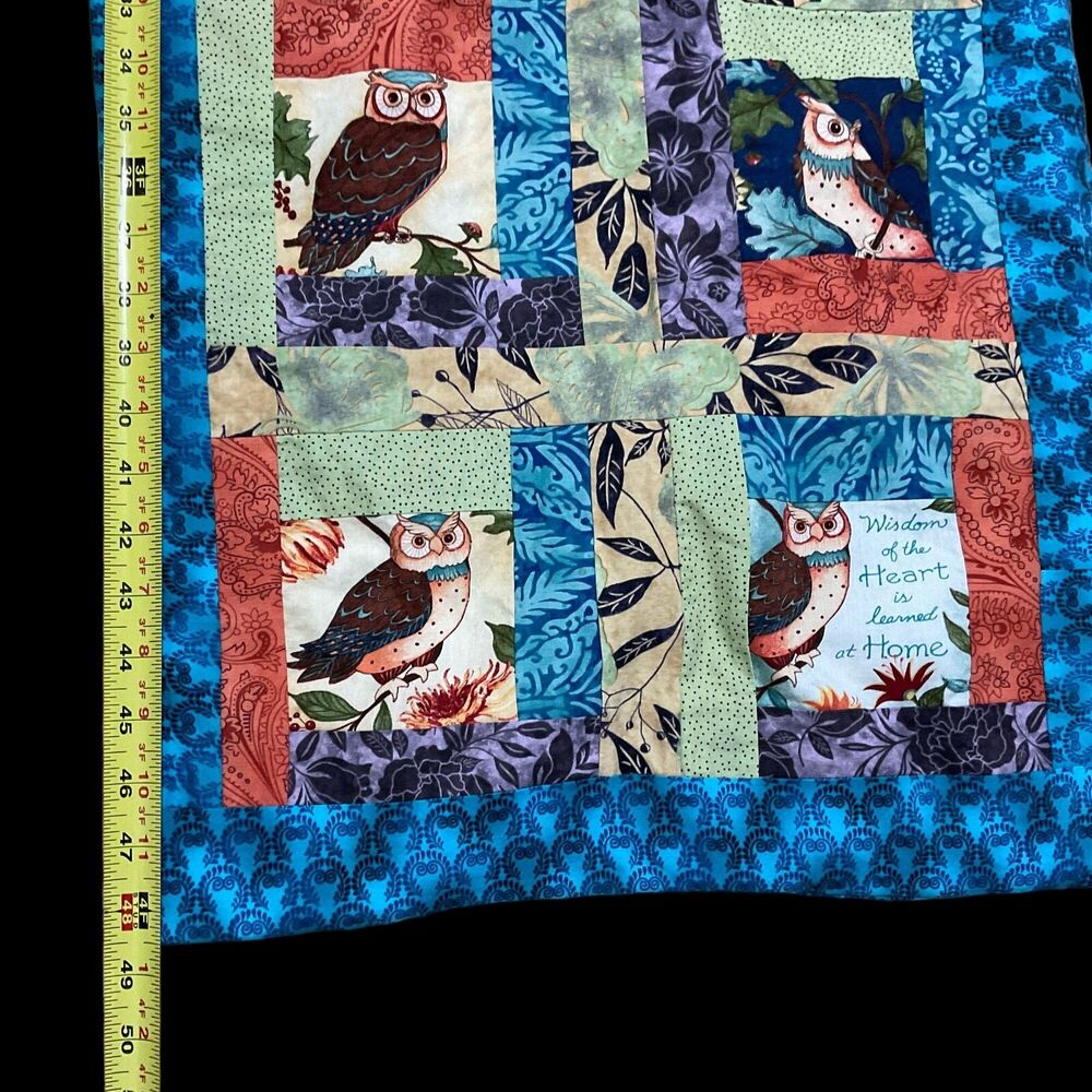 Vintage Quilt Owl Theme 18"X48.5" Length - Picture 7 of 12
